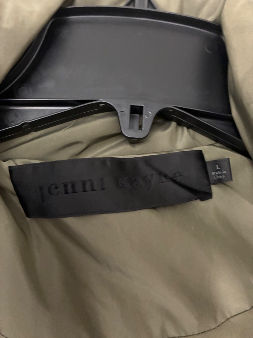 Jenni Kayne Large Down Puffer Jacket Olive Green - Picture 4 of 7